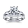 Online Gabriel & Co. Quinn - 14K White Gold Round Diamond Engagement Ring