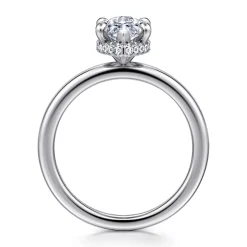 Outlet Gabriel & Co. Rainah - 18K White Gold Marquise Shape Diamond Engagement Ring