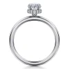 Sale Gabriel & Co. Rainah - 14K White Gold Oval Diamond Engagement Ring