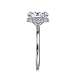 Best Gabriel & Co. Rainah - 14K White Gold Oval Diamond Engagement Ring