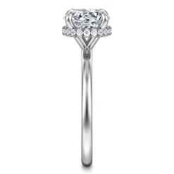 Gabriel & Co. Rainah - 14K White Gold Round Diamond Engagement Ring