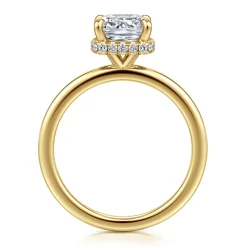 Online Gabriel & Co. Rainah - 14K Yellow Gold Cushion Diamond Engagement Ring