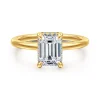 Discount Gabriel & Co. Rainah - 18K Yellow Gold Emerald Cut Diamond Engagement Ring