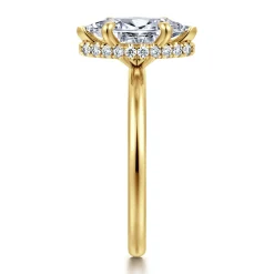 Outlet Gabriel & Co. Rainah - 14K Yellow Gold Marquise Shape Diamond Engagement Ring