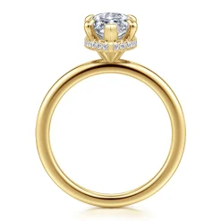 Sale Gabriel & Co. Rainah - 14K Yellow Gold Marquise Shape Diamond Engagement Ring