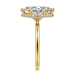 Sale Gabriel & Co. Rainah - 14K Yellow Gold Marquise Shape Diamond Engagement Ring