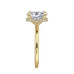 Hot Gabriel & Co. Rainah - 14K Yellow Gold Oval Solitaire Diamond Engagement Ring