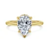 Clearance Gabriel & Co. Rainah - 14K Yellow Gold Pear Shape Diamond Engagement Ring