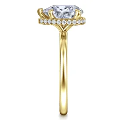 Clearance Gabriel & Co. Rainah - 14K Yellow Gold Pear Shape Diamond Engagement Ring