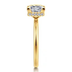 Hot Gabriel & Co. Rainah - 18K Yellow Gold Princess Diamond Engagement Ring