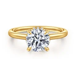 Online Gabriel & Co. Rainah - 18K Yellow Gold Round Diamond Engagement Ring