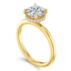 Online Gabriel & Co. Rainah - 18K Yellow Gold Round Diamond Engagement Ring