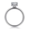 Hot Gabriel & Co. Rainah - Platinum Cushion Cut Diamond Engagement Ring