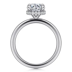 Online Gabriel & Co. Rainah - Platinum Round Diamond Engagement Ring