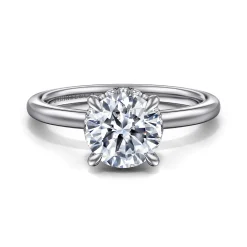 Online Gabriel & Co. Rainah - Platinum Round Diamond Engagement Ring