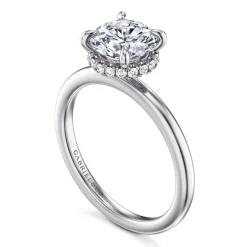 Online Gabriel & Co. Rainah - Platinum Round Diamond Engagement Ring