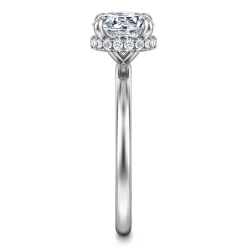 Online Gabriel & Co. Rainah - Platinum Round Diamond Engagement Ring