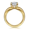 Gabriel & Co. Raven - 14K Yellow Gold Oval Diamond Engagement Ring