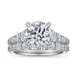 Gabriel & Co. Rease - 14K White Gold Diamond Engagement Ring