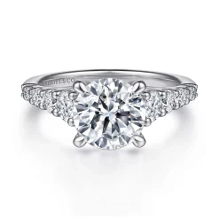 Gabriel & Co. Rease - 14K White Gold Diamond Engagement Ring