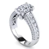 Online Gabriel & Co. Rebecca - Vintage Inspired 14K White Gold Wide Band Oval Diamond Channel Set Engagement Ring