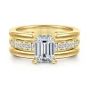 Outlet Gabriel & Co. Reeba - 14K Yellow Gold Emerald Cut Diamond Engagement Ring