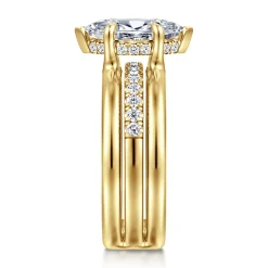 Discount Gabriel & Co. Reeba - 14K Yellow Gold Marquise Shape Diamond Engagement Ring