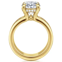 Online Gabriel & Co. Reeba - 14K Yellow Gold Oval Diamond Engagement Ring