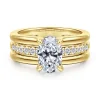 New Gabriel & Co. Reeba - 14K Yellow Gold Oval Diamond Engagement Ring