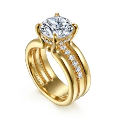 Online Gabriel & Co. Reeba - 14K Yellow Gold Round Diamond Engagement Ring