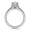 Discount Gabriel & Co. Reece - 14K White Gold Pear Shape Bezel Prong Diamond Engagement Ring