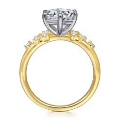 Online Gabriel & Co. Reena - 14K White and Yellow Gold 6 Prong Diamond Engagement Ring