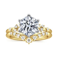 Online Gabriel & Co. Reena - 14K White and Yellow Gold 6 Prong Diamond Engagement Ring