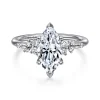 Discount Gabriel & Co. Reena - 18K White Gold Marquise Shape Diamond Engagement Ring