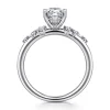 New Gabriel & Co. Reena - 18K White Gold Pear Shape Diamond Engagement Ring