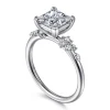 Outlet Gabriel & Co. Reena - 18K White Gold Princess Cut Diamond Engagement Ring