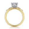 Gabriel & Co. Reena - 14K White-Yellow Gold Oval Diamond Engagement Ring