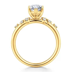 New Gabriel & Co. Reena - 18K Yellow Gold Marquise Shape Diamond Engagement Ring