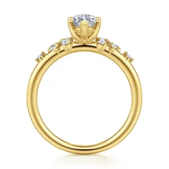 Best Gabriel & Co. Reena - 14K Yellow Gold Marquise Shape Diamond Engagement Ring