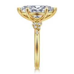 Best Gabriel & Co. Reena - 14K Yellow Gold Marquise Shape Diamond Engagement Ring