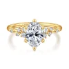 Hot Gabriel & Co. Reena - 18K Yellow Gold Oval Diamond Engagement Ring