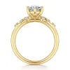 New Gabriel & Co. Reena - 14K Yellow Gold Oval Diamond Engagement Ring