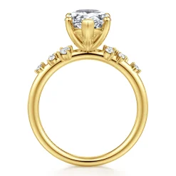Gabriel & Co. Reena - 14K Yellow Gold Pear Shape Diamond Engagement Ring