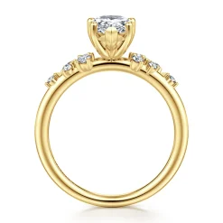 Gabriel & Co. Reena - 14K Yellow Gold Pear Shape Diamond Engagement Ring