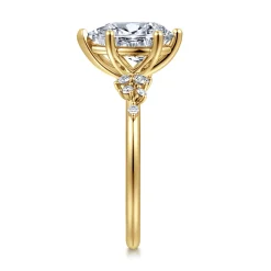 Discount Gabriel & Co. Reena - 14K Yellow Gold 6 Prong Pear Shape Diamond Engagement Ring
