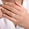 New Gabriel & Co. Reena - 14K Yellow Gold 6 Prong Round Diamond Engagement Ring