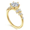 Best Gabriel & Co. Reena - 14K Yellow Gold Round Diamond Engagement Ring