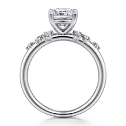 Online Gabriel & Co. Reena - Platinum Cushion Cut Diamond Engagement Ring