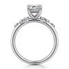 Sale Gabriel & Co. Reena - Platinum Emerald Cut Diamond Engagement Ring