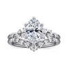 Outlet Gabriel & Co. Reena - Platinum Oval Diamond Engagement Ring